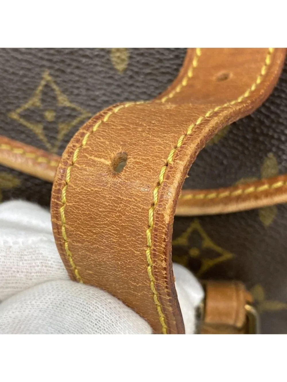 Louis Vuitton Shoulder Bag Monogram Saumur 35 Brown
